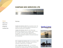 Tablet Screenshot of caspiangeoservices.com